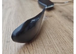 Вішалка силиконова з дерев`яною вставкою 42х3.5см. (колір чорний)